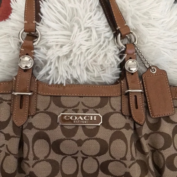 Coach Handbags - COACH CLASSIC BROWN MONOGRAM SHOULDER BAG